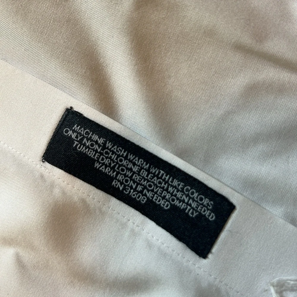 Men's Jos A Banks Travelers White Dress Shirt size 17-36 cotton